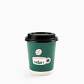 8 oz Custom Recyclable Double Wall Paper Cups with Lids