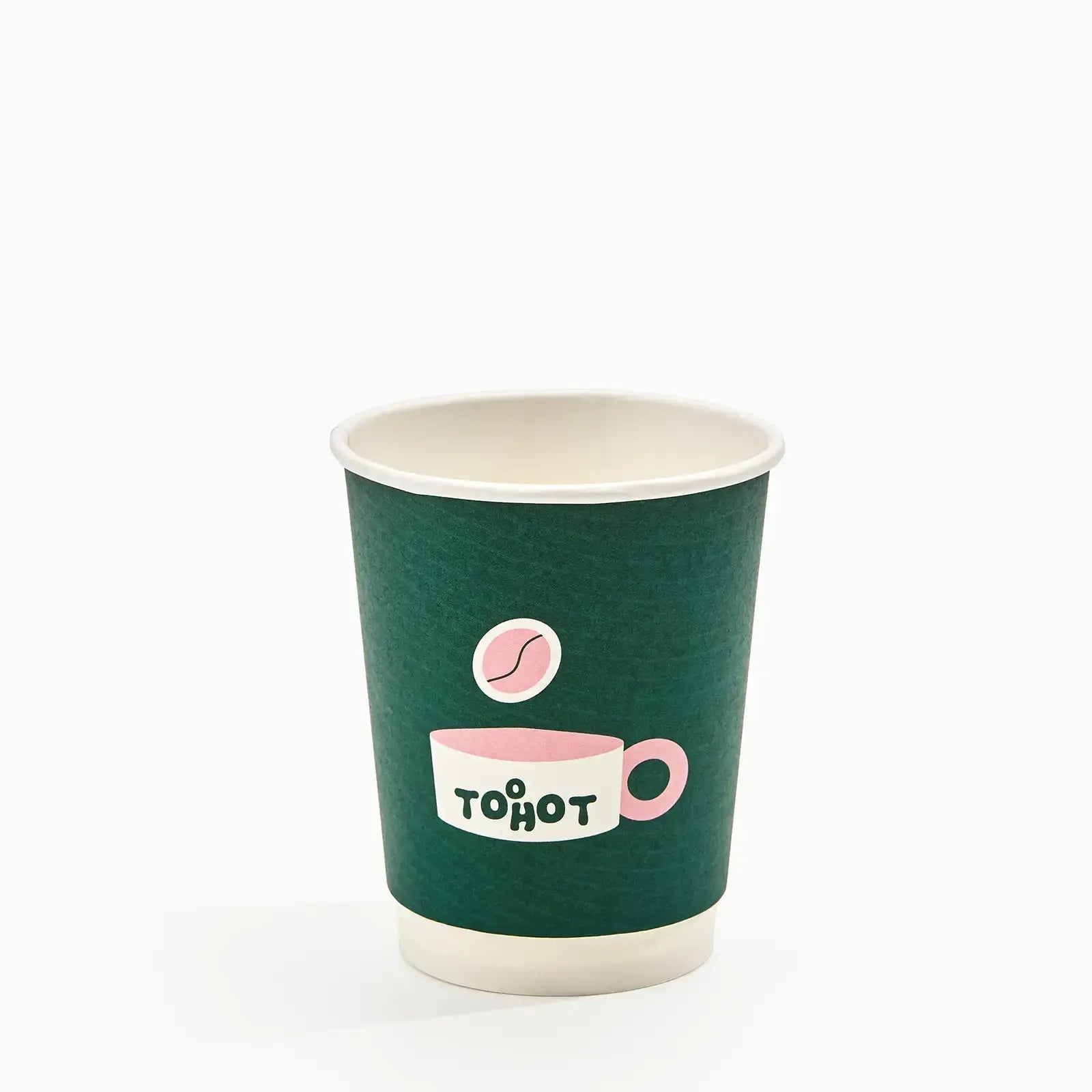8 oz Custom Recyclable Double Wall Paper Cups