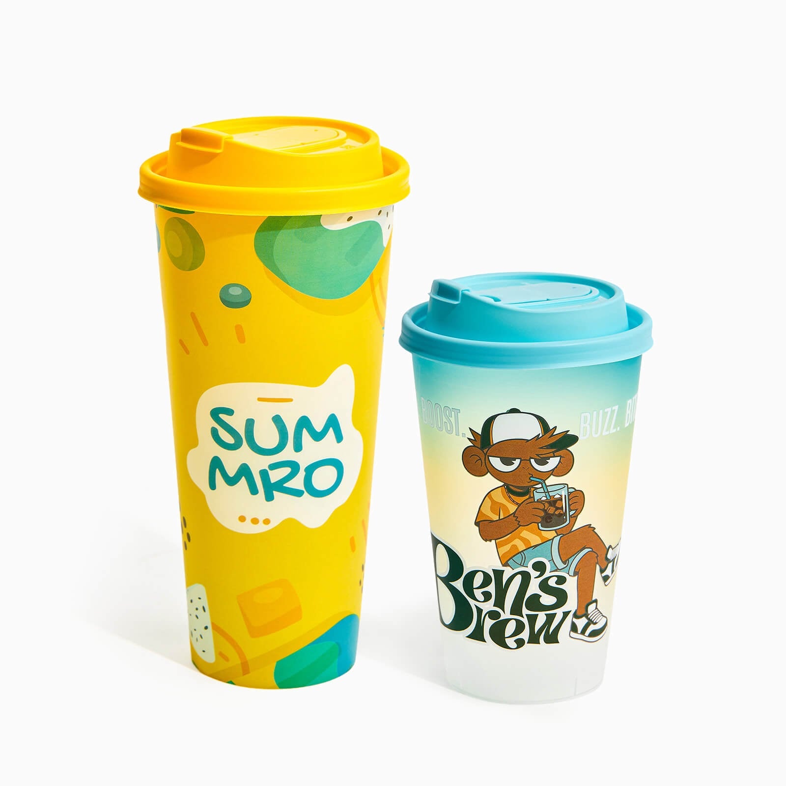 Custom In-Mold Label Plastic Cups