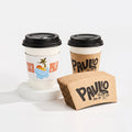 Custom Kraft Coffee Cup Sleeves