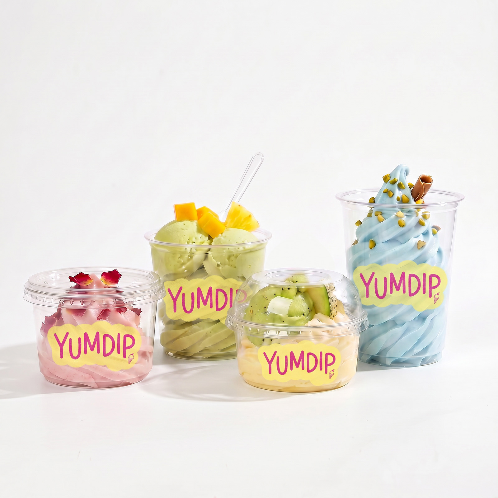 Plastic Ice Cream & Desserts Cups